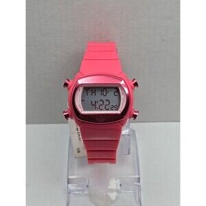 Adidas ADH6138 Digital Watch Pink Resin Strap Alarm Chrono Backlight New Battery
